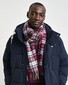 Gant Multi Check Wool Scarf Sjaal Wijnrood