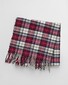 Gant Multi Check Wool Scarf Sjaal Wijnrood