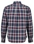 Gant Multi Plaid Check Flanel Jaspé Button-Down Overhemd Persian Blue