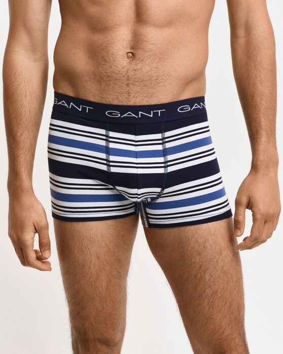 Gant Multi Stripe Trunks 3Pack Underwear Evening Blue