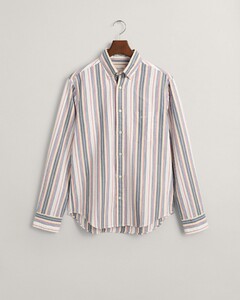 Gant Multi Striped Archive Oxford Organic Cotton Shirt Eggshell