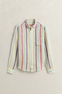 Gant Multistripe Linen Button-Down Shirt Multicolor