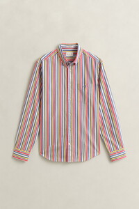 Gant Multistripe Poplin Button-Down Overhemd Multicolor