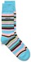 Gant Multistripe Socks Sokken Topaas Blauw