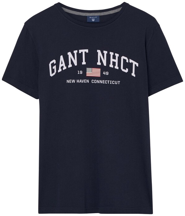 Gant NHCT T-Shirt Avond Blauw