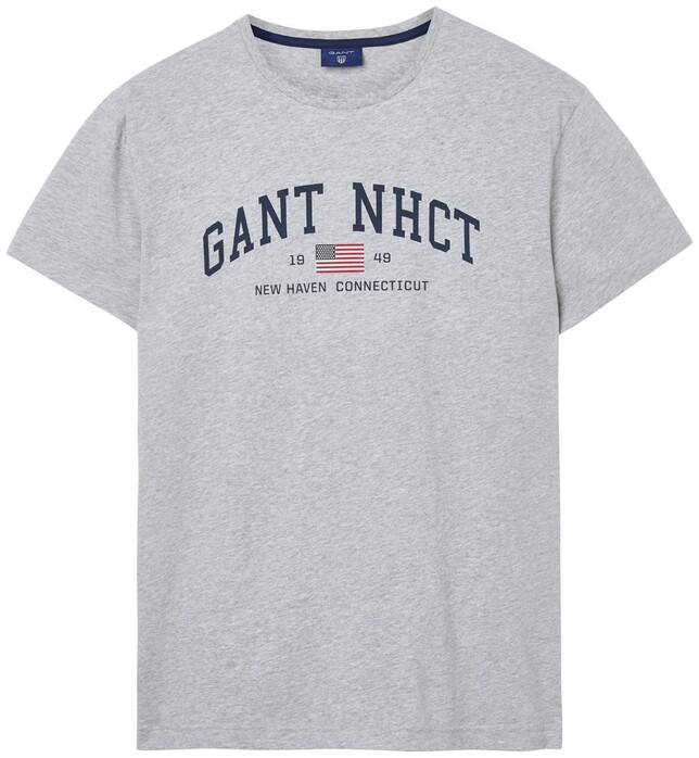 Gant NHCT T-Shirt Licht Grijs