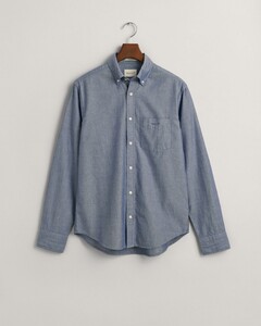 Gant Organic Cotton Archive Oxford Button Down Overhemd Diep Blauw