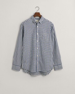 Gant Organic Cotton Archive Oxford Check Overhemd Diep Blauw