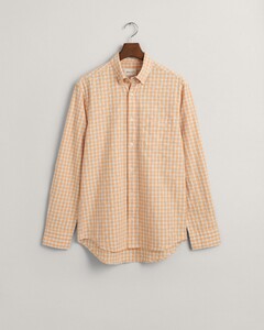 Gant Organic Cotton Archive Oxford Check Shirt Coral Apricot