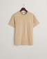 Gant Organic Cotton Small Graphic Logo Crew Neck T-Shirt Dried Khaki