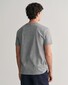Gant Organic Cotton Small Graphic Logo Crew Neck T-Shirt Grey Melange