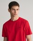 Gant Organic Cotton Small Graphic Logo Crew Neck T-Shirt Ruby Red