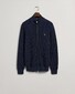 Gant Organic Cotton Texture Full Zip Vest Avond Blauw