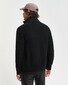 Gant Organic Cotton Textured Zip Cardigan Black