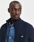 Gant Organic Cotton Textured Zip Cardigan Vest Avond Blauw