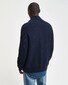 Gant Organic Cotton Textured Zip Cardigan Vest Avond Blauw