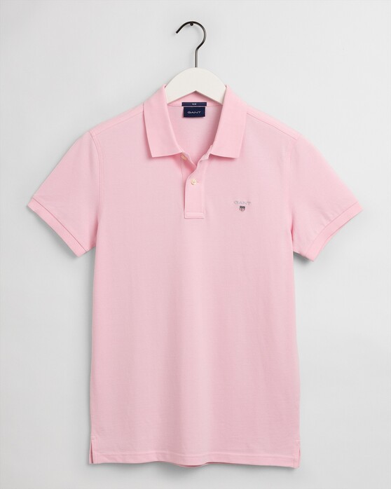 Gant Original Slim Pique Short Sleeve Rugger Poloshirt California Pink