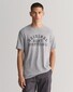 Gant Original Sportswear Graphic Short Sleeve T-Shirt Grey Melange