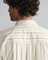 Gant Oversized Striped Compact Poplin Overhemd Linnen Wit