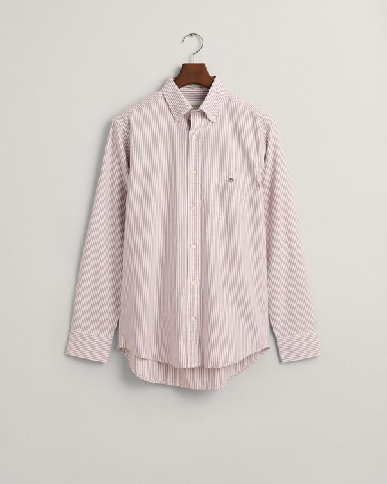 Gant Oxford Banker Stripe Button Down Overhemd Beautyberry Purple