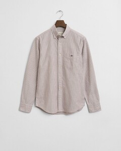 Gant Oxford Banker Stripe Button Down Overhemd Plumped Red