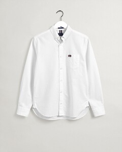 Gant Oxford Regular Uni Button Down Overhemd Wit