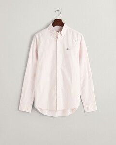 Gant Oxford Stretch Fine Stripe Overhemd Zacht Roze