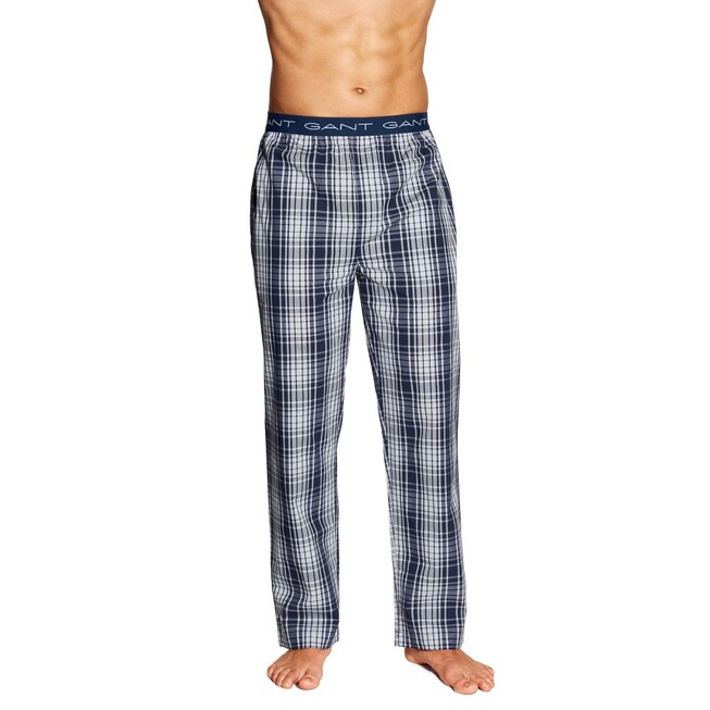 Gant Pajama Pants Check Nightwear Navy