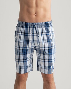 Gant Pajama Shorts Check Nachtmode Muted Blue