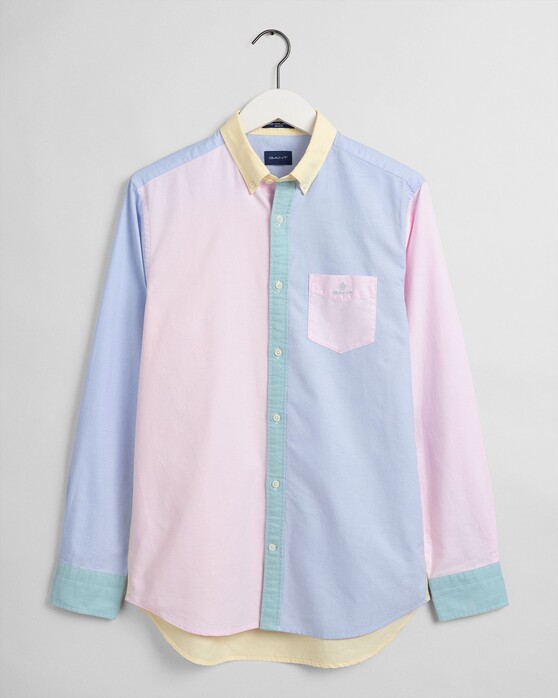 Gant Panel Shirt Button Down Overhemd Multicolor