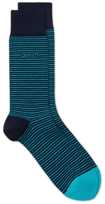Gant Pin Stripe Socks Sokken Turquoise