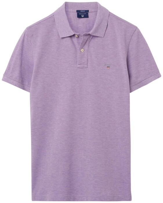 Gant Piqué Polo Aster Purple Melange