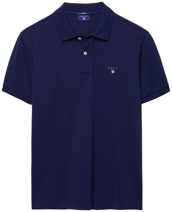 Gant Piqué Polo Poloshirt Evening Blue