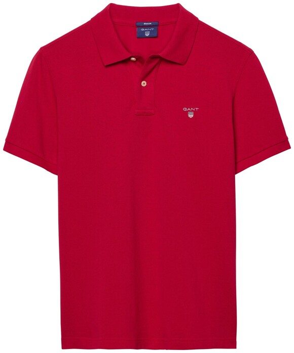 Gant Piqué Polo Poloshirt Red