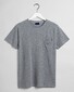 Gant Piqué Short Sleeve T-Shirt Grey Melange