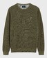 Gant Piqué Sweater Ronde Hals Pullover Khaki Green Melange