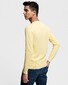 Gant Piqué Sweater Ronde Hals Pullover Lemon