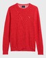 Gant Piqué Sweater Ronde Hals Pullover Watermelon Red