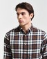 Gant Plaid Flanel Button-Down Overhemd Cacao