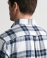 Gant Plaid Flanel Button-Down Overhemd Fresh Blue