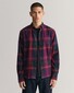 Gant Plaid Flanel Check Button Down Overhemd Plumped Red