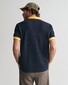 Gant Popcorn Texture Piqué Short Sleeve Polo Avond Blauw