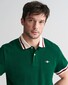 Gant Popcorn Texture Piqué Short Sleeve Polo Deep Forest Green