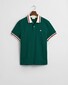 Gant Popcorn Texture Piqué Short Sleeve Polo Deep Forest Green