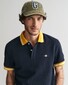 Gant Popcorn Texture Piqué Short Sleeve Poloshirt Evening Blue