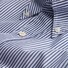 Gant Popeline Striped Fitted Banker Shirt Overhemd Donker Blauw