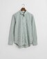 Gant Poplin Banker Stripe Button Down Overhemd Deep Forest Green