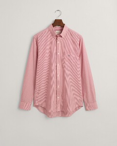 Gant Poplin Banker Stripe Button Down Overhemd Ruby Red