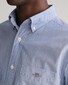 Gant Poplin Banker Stripe Button Down Shirt College Blue