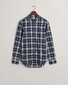 Gant Poplin Check Button Down Overhemd Classic Blue